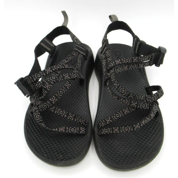 Chaco EcoTread Strappy Sandals Black Hugs and Kisses Junior Size 4 J180152 - Picture 1 of 6
